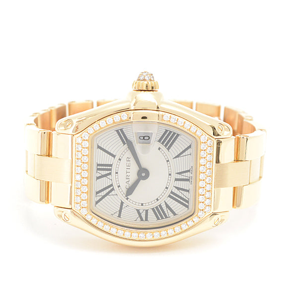 Cartier Roadster SM Quartz Watch Diamond Bezel in Great Condition