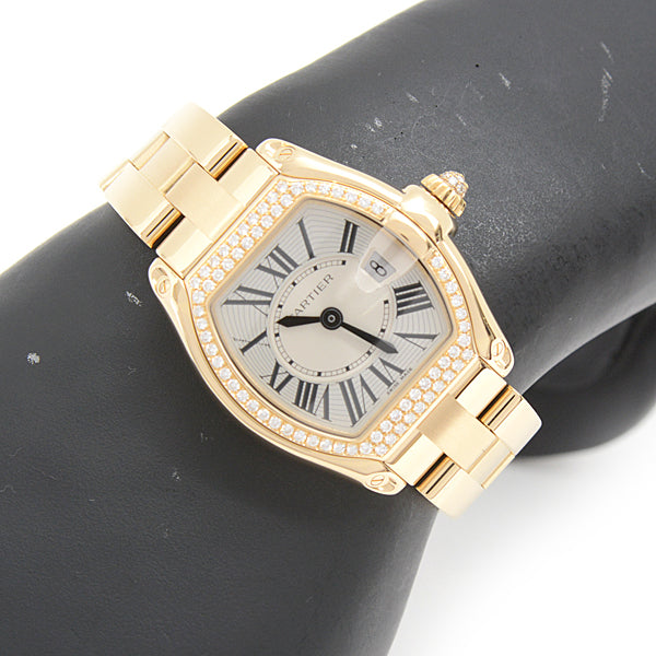 Cartier Roadster SM Quartz Watch Diamond Bezel in Great Condition