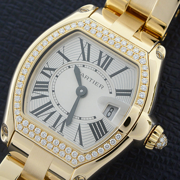 Cartier Roadster SM Quartz Watch Diamond Bezel in Great Condition