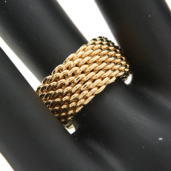 Tiffany & Co Somerset Ring 750YG Yellow Gold in Great Condition