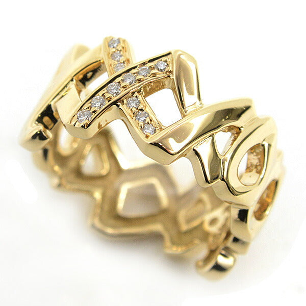 Tiffany Love & Kiss Diamond Ring 12 YG