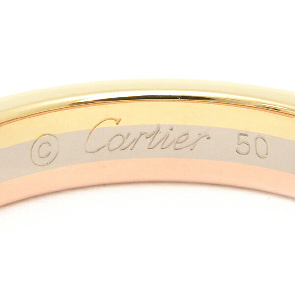 Cartier Vendome Diamond Ring 750YG×WG×PG in Great Condition