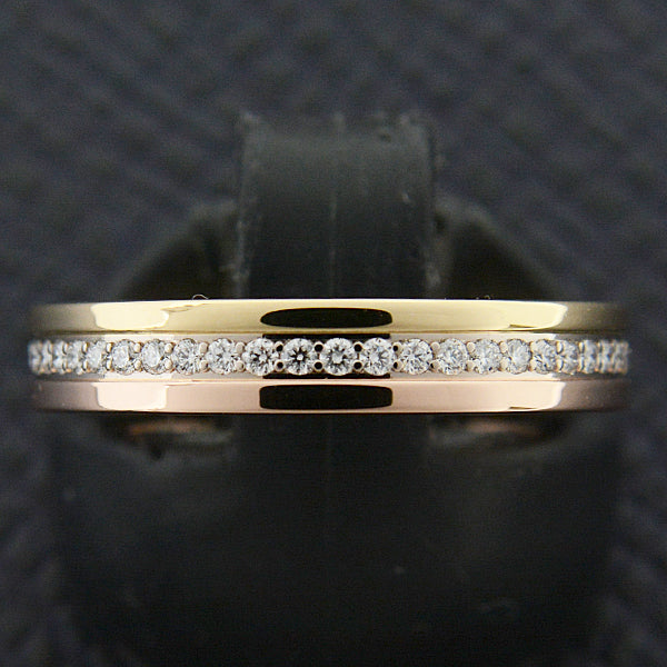 Cartier Vendome Diamond Ring 750YG×WG×PG in Great Condition