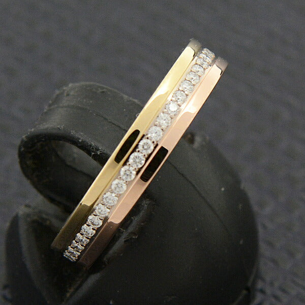 Cartier Vendome Diamond Ring 750YG×WG×PG in Great Condition