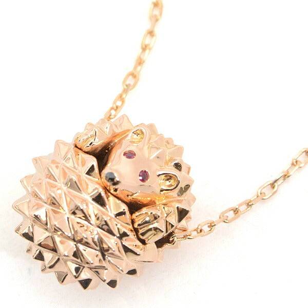 Boucheron Pink Gold Hedgehog Necklace