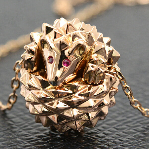 Boucheron Pink Gold Hedgehog Necklace