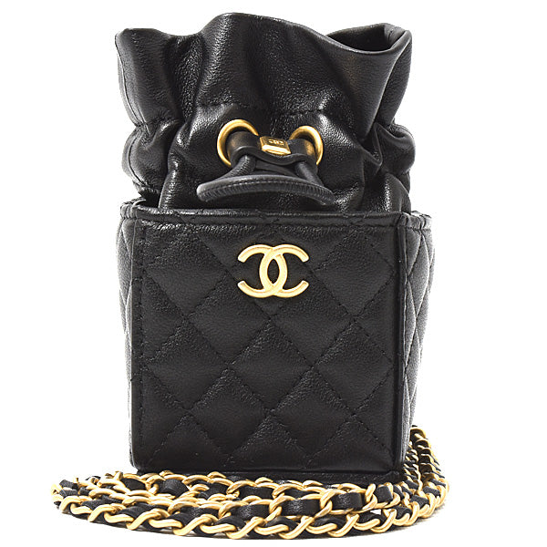 Chanel Lambskin Matelasse Mini Chain Shoulder Bag