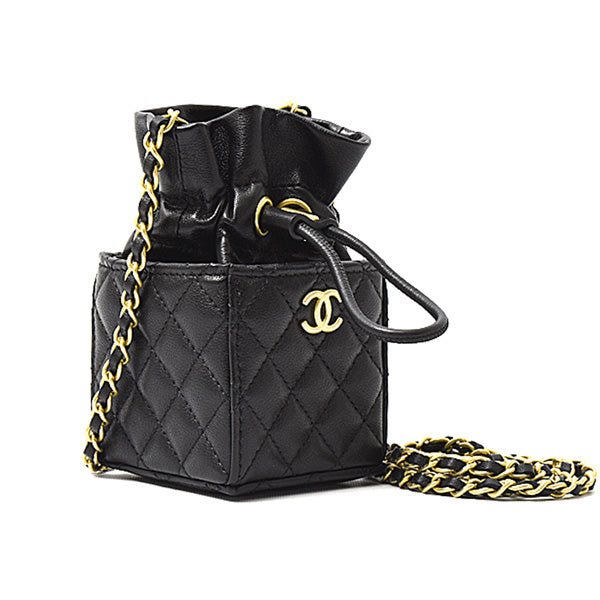 Chanel Lambskin Matelasse Mini Chain Shoulder Bag