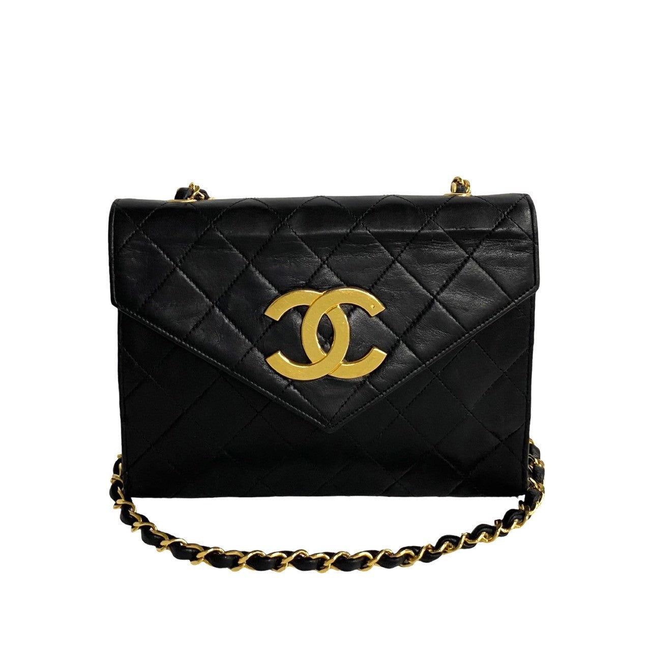 Chanel CC Quilted Leather Crossbody Bag Leather Crossbody Bag in Very Good Condition