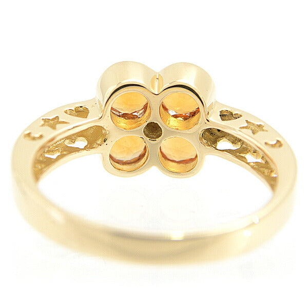 Ponte Vecchio Citrine Flower Ring K18YG