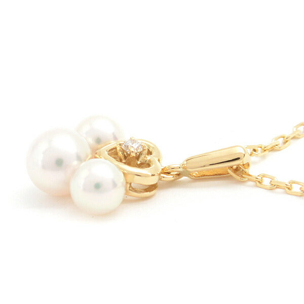 Mikimoto Pearl Necklace K18 Yellow Gold