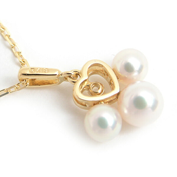 Mikimoto Pearl Necklace K18 Yellow Gold