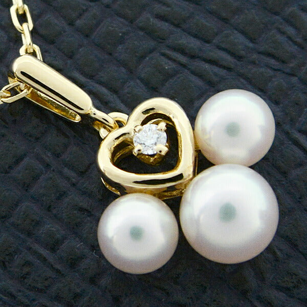 Mikimoto Pearl Necklace K18 Yellow Gold