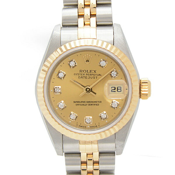 Rolex Datejust 79173G Gold Dial Automatic Watch