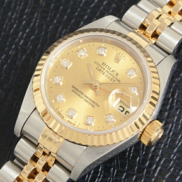 Rolex Datejust 79173G Gold Dial Automatic Watch