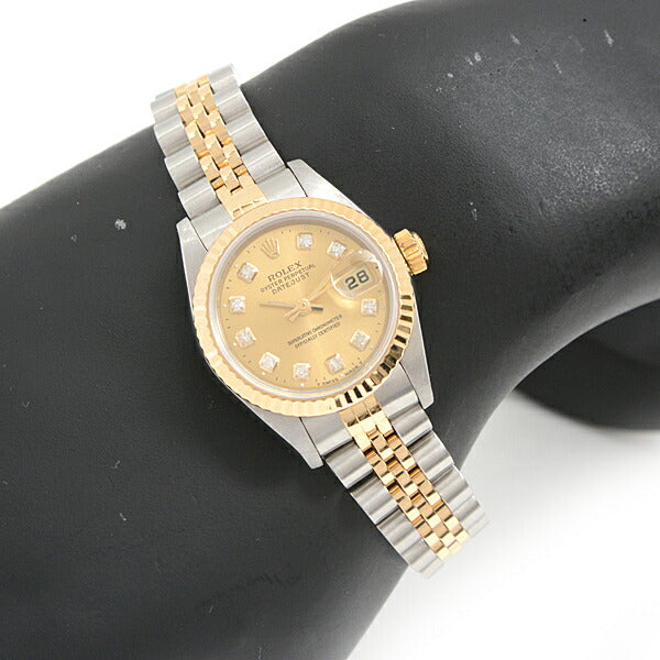 Rolex Datejust 79173G Gold Dial Automatic Watch