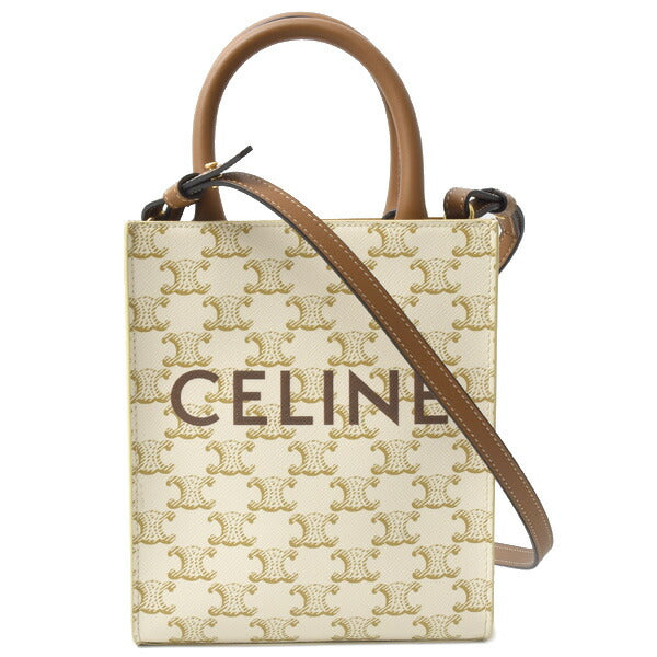 Celine Vertical Cabas Mini Shoulder Bag Ivory