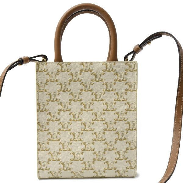 Celine Vertical Cabas Mini Shoulder Bag Ivory