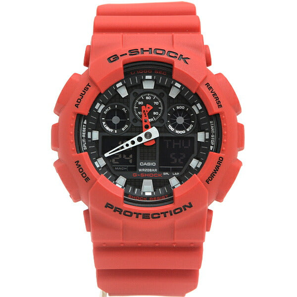 Casio G-SHOCK Red Quartz Watch GA-100B-4AER