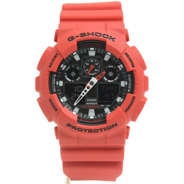 Casio G-SHOCK Red Quartz Watch GA-100B-4AER