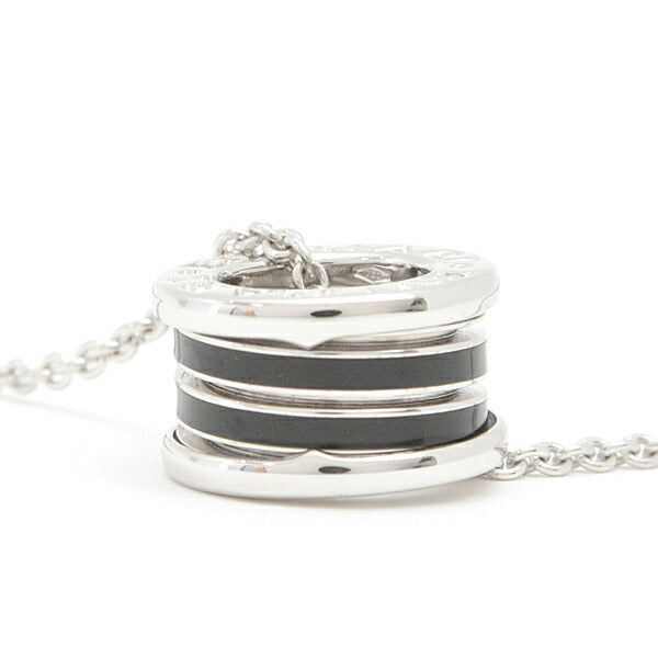 Bvlgari B-ZERO1 Necklace White Gold Black Enamel