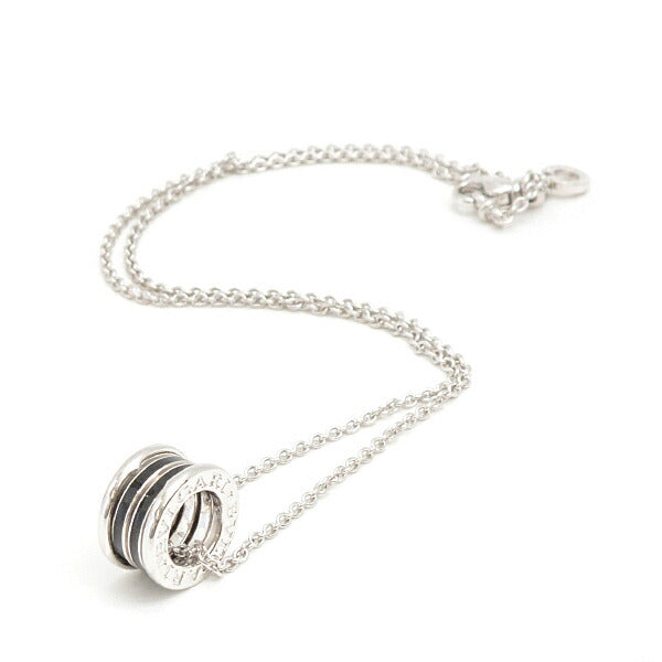 Bvlgari B-ZERO1 Necklace White Gold Black Enamel