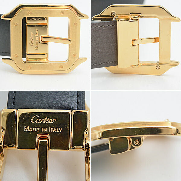 Cartier Santos Belt Reversible Black Brown