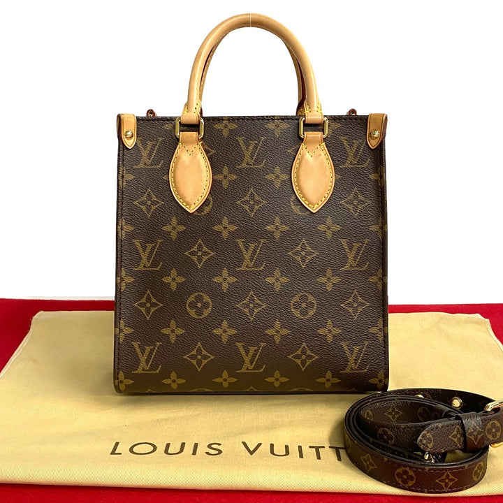 Louis Vuitton Sac Plat BB Canvas Tote Bag M46265 in Great Condition