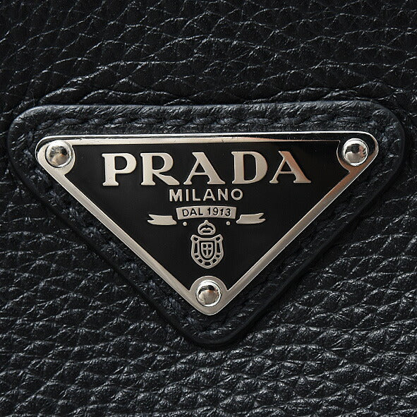 Prada Men's Black Leather Shoulder Bag