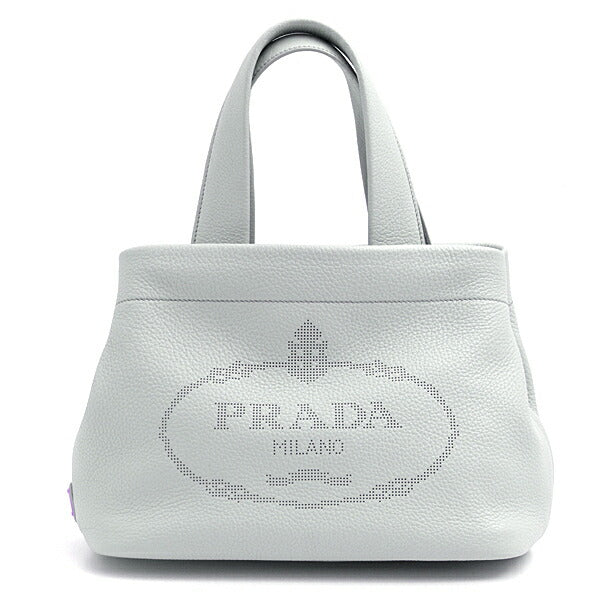 Prada Leather Tote Bag with Logo