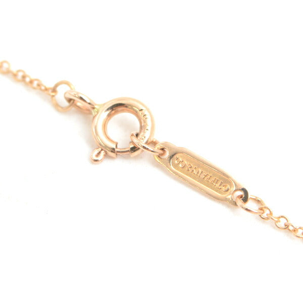 Tiffany Double Heart Necklace Pink Gold