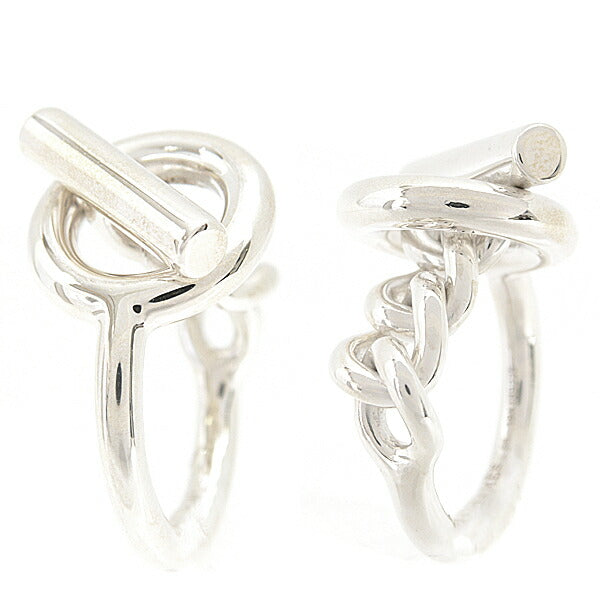 Hermes Sterling Silver Croisette Ring