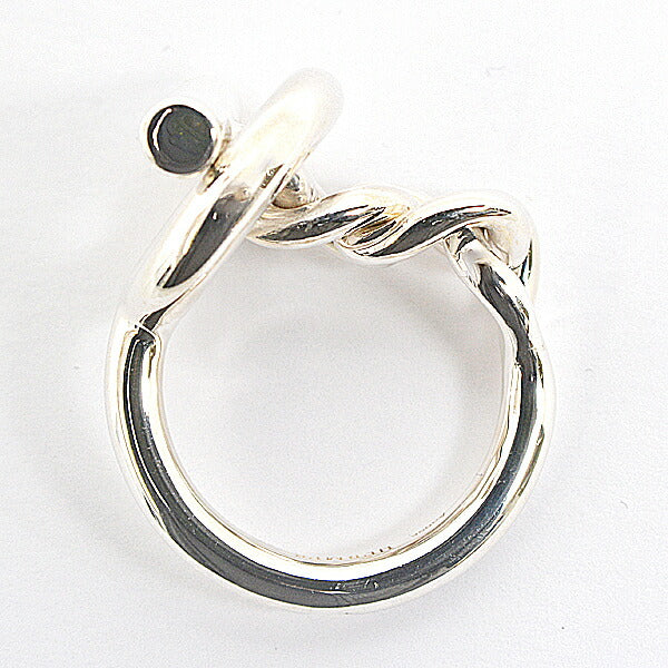 Hermes Sterling Silver Croisette Ring