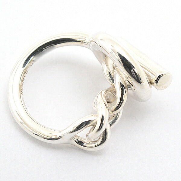 Hermes Sterling Silver Croisette Ring