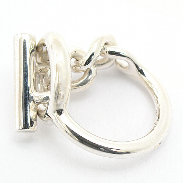 Hermes Sterling Silver Croisette Ring