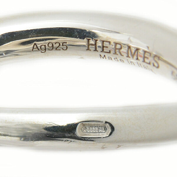 Hermes Sterling Silver Croisette Ring