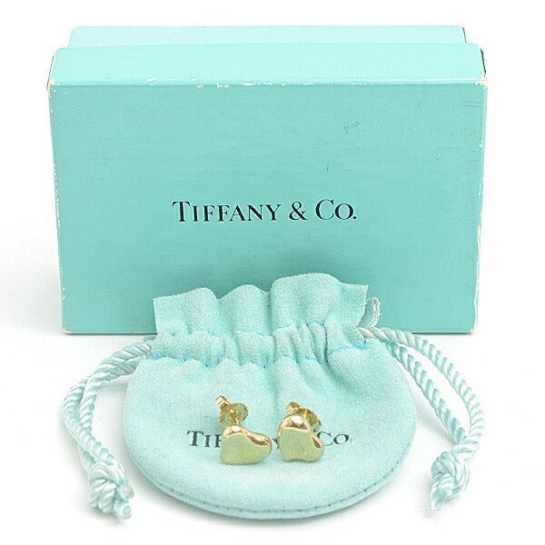 Tiffany Full Heart Stud Earrings Yellow Gold