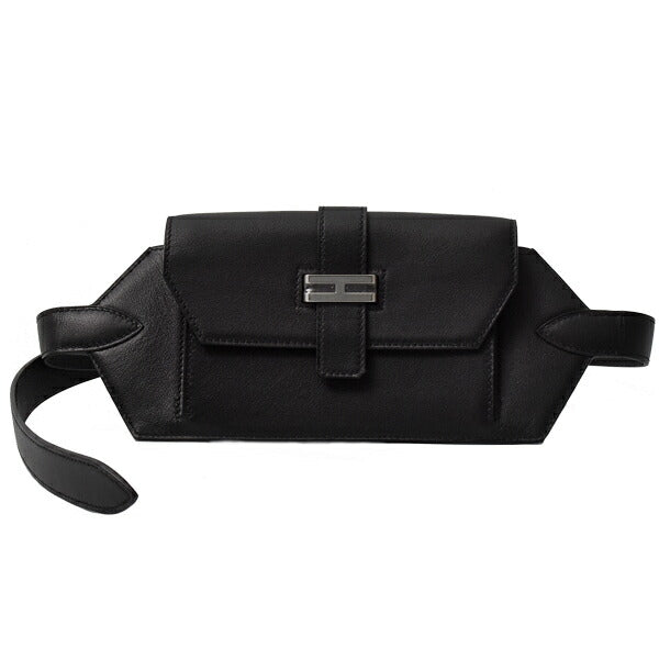 Hermes Elan Pocket 24 Waist Bag Black