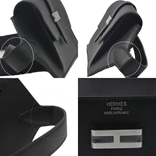 Hermes Elan Pocket 24 Waist Bag Black