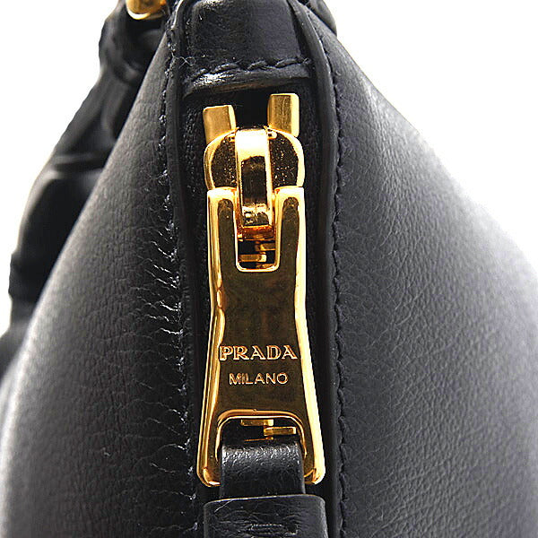 Prada 2WAY Tote Shoulder Bag Black 1BA104