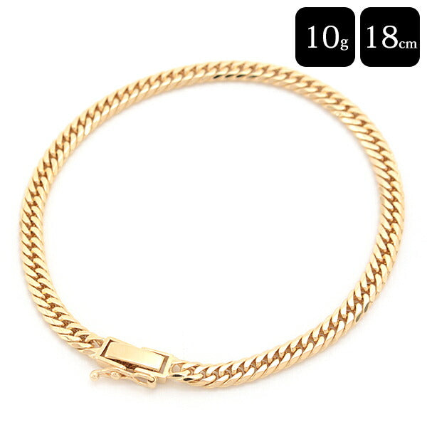 K18 Yellow Gold Chain Bracelet