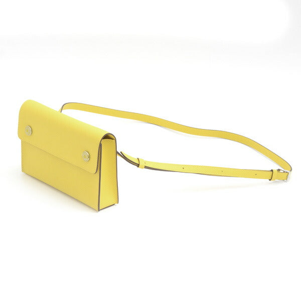 Hermes Voe Epsom Shoulder Wallet Yellow