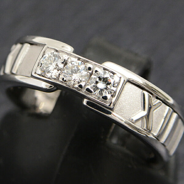 Tiffany Atlas 3P Diamond Ring 750WG