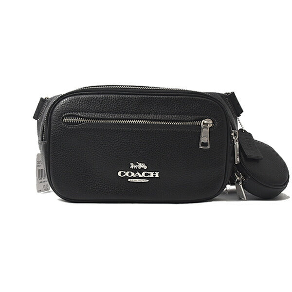 Coach Leather Belt Bag Black B2344 CJ507