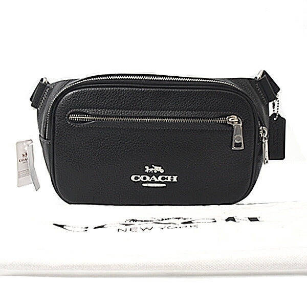 Coach Leather Belt Bag Black B2344 CJ507