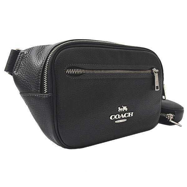 Coach Leather Belt Bag Black B2344 CJ507