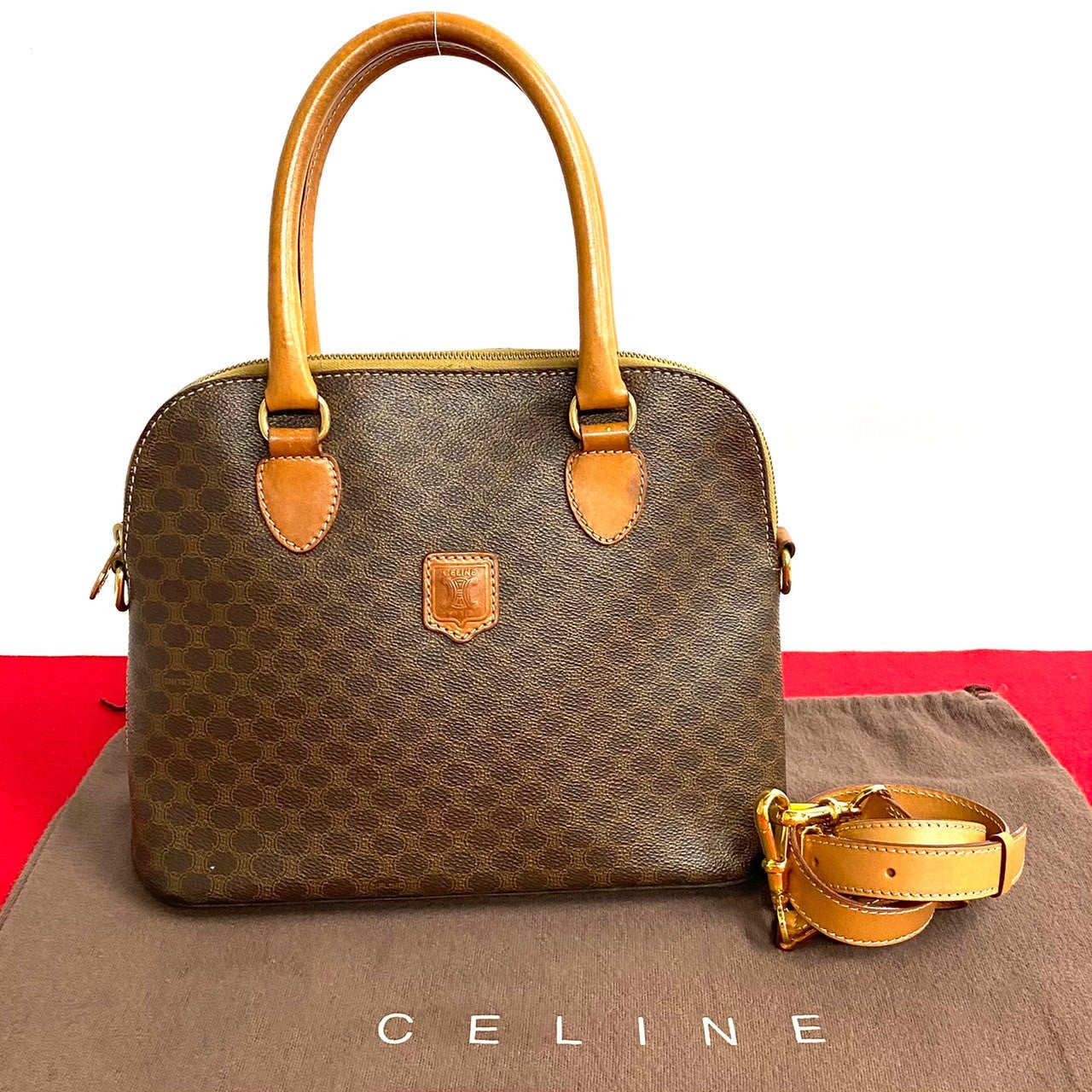 Celine Macadam Canvas Handbag Canvas Handbag in Good condition
