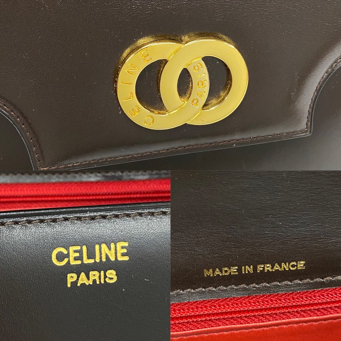 Celine Leather Handbag Leather Handbag in Very Good Condition