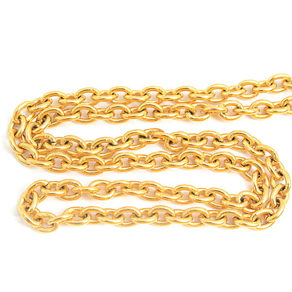 Chanel Coco Mark Long Chain Necklace Gold Vintage