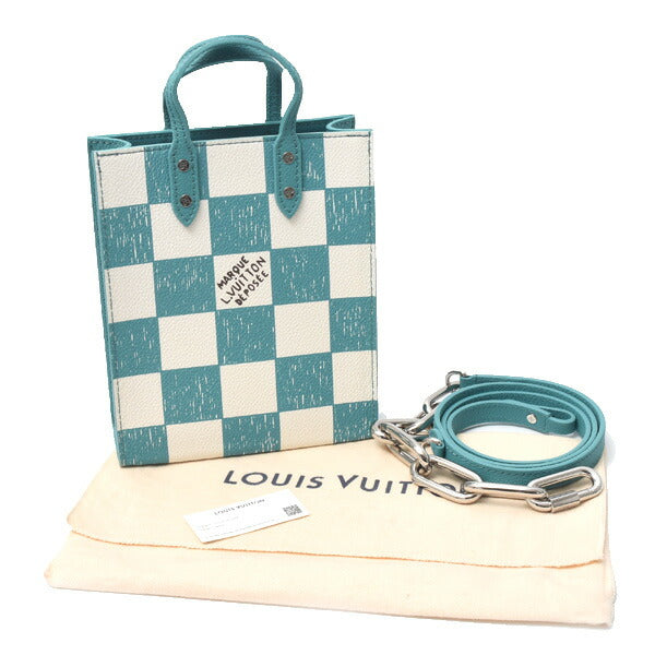 Louis Vuitton Sac Plat XS Turquoise Shoulder Bag